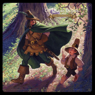 The Quest Begins - ARAGORN & FRODO - Vintage Tin Sign, Brothers Hildebrandt
