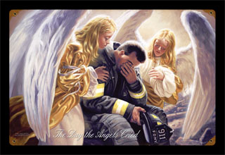 The Day the Angels Cried - Vintage Tin Sign, Brothers Hildebrandt