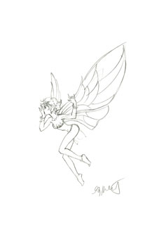 Fairy sketch, Greg Hildebrandt