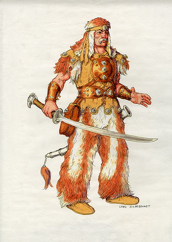 Krull - Kegan character design, Greg Hildebrandt