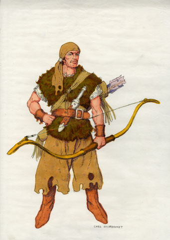 Krull - Archer character design, Greg Hildebrandt