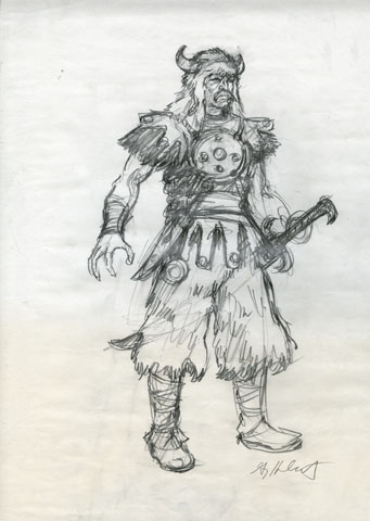 Krull - Kegan character design, Greg Hildebrandt