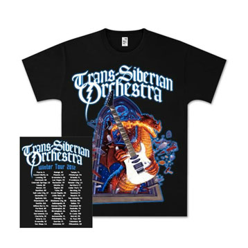 TSO Dragon Guitar 2012 Tour t-shirt - extra large, Greg Hildebrandt