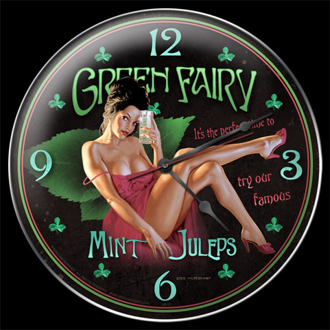 Mint Julep - Clock, Greg Hildebrandt