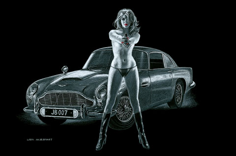License to Kill #2 - Black Board, Greg Hildebrandt