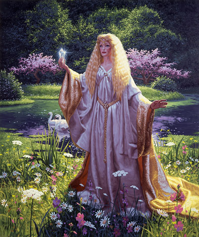 The Ring of Galadriel - Franklin Mint - Giclee, Greg Hildebrandt