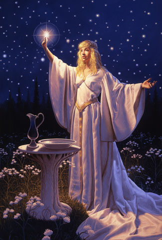 The Ring of Galadriel - Giclee, Greg Hildebrandt