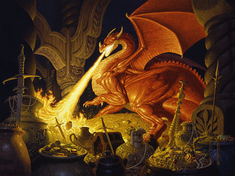 Smaug - Giclee, Brothers Hildebrandt