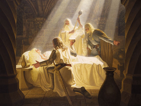 The Healing of Eowyn - Giclee, Brothers Hildebrandt