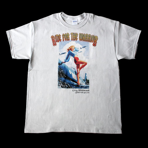 Made in the USA - Ride for the Warrior t-shirt - extra large, Greg Hildebrandt