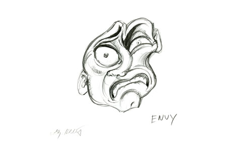 Envy sketch, Greg Hildebrandt