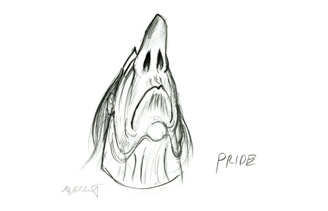 Pride sketch, Greg Hildebrandt
