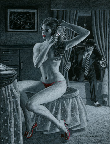 Rear Window - Black Board, Greg Hildebrandt
