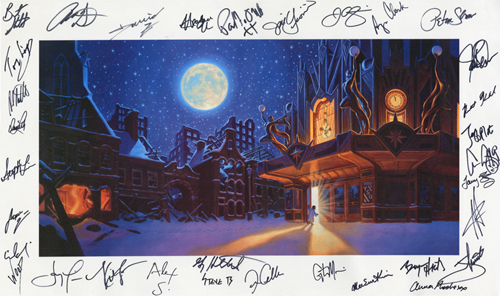 2005 Program Cover - Canvas Print - SIGNED BY THE BAND MEMBERS and PAUL O