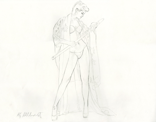 Samurai sketch #2, Greg Hildebrandt