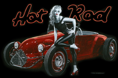 Hot Rod - Black Board, Greg Hildebrandt