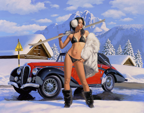 Dangerous Slopes - Photo Print - Large, Greg Hildebrandt