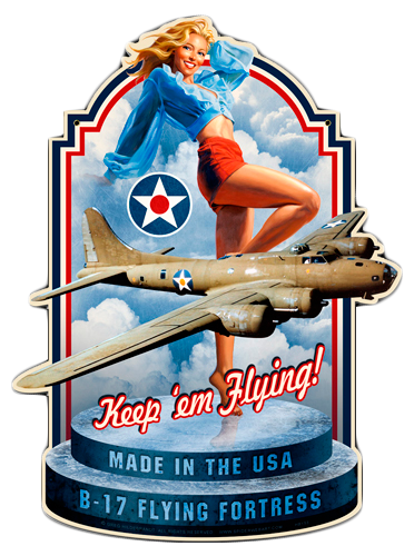 Made in the USA - Vintage Tin Sign - Shaped, Greg Hildebrandt
