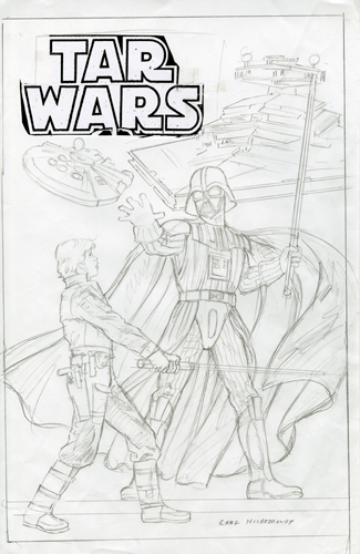 Star Wars - Marvel Cover - Sketch #5, Greg Hildebrandt