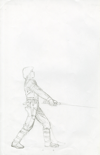 Star Wars - Marvel Cover - Sketch #8, Greg Hildebrandt