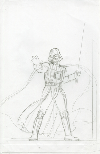 Star Wars - Marvel Cover - Sketch #9, Greg Hildebrandt