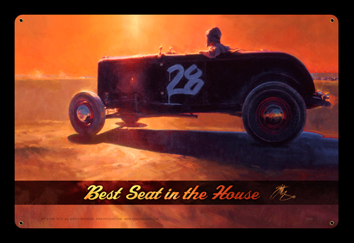 Best Seat in the House - Vintage Tin Sign - Large, Tom Fritz