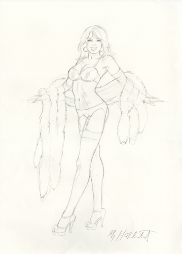 Sweet and Sexy - Sketch , Greg Hildebrandt