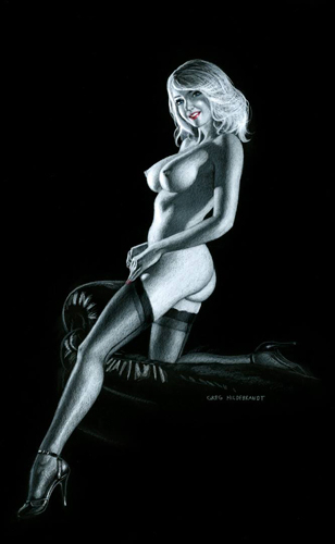 Late Night Fun - Black Board, Greg Hildebrandt
