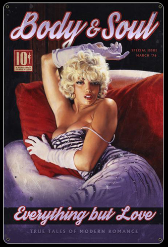 Body and Soul - Vintage Tin Sign - Large, Greg Hildebrandt