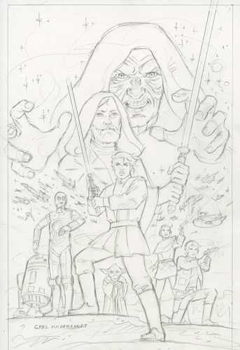 Star Wars Cover #3 - Sketch, Greg Hildebrandt