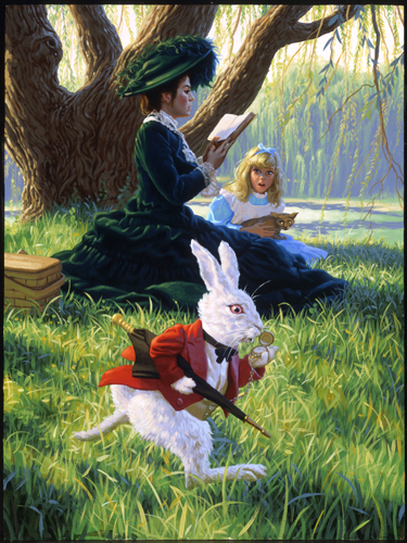 Alice Sees the White Rabbit, Greg Hildebrandt