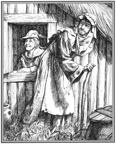 The Old Woman Went Her Way - sketch, Greg Hildebrandt