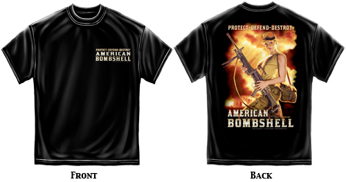 American Bombshell - T-Shirt - XXL, Greg Hildebrandt