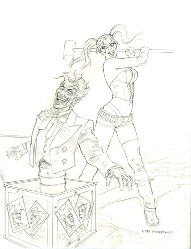 Mad Love - sketch, Greg Hildebrandt