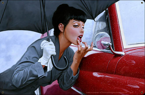 Lipstick - Vintage Tin Sign - Large, Greg Hildebrandt