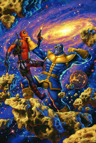 Deadpool v Thanos - Cover, Greg Hildebrandt