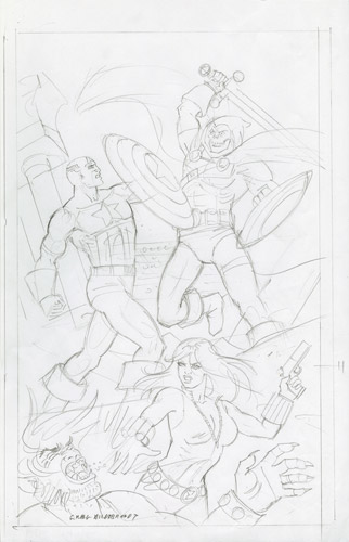 Secret Wars - Sketch #2, Greg Hildebrandt