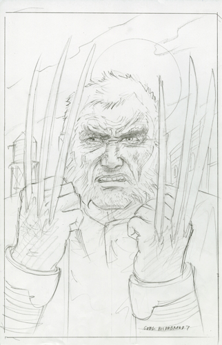 Marvel - Old Man Logan Cover - Sketch #1, Greg Hildebrandt