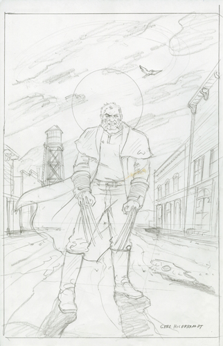 Marvel - Old Man Logan Cover - Sketch #3, Greg Hildebrandt