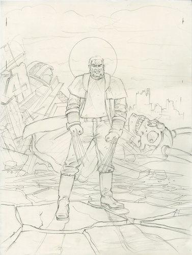 Marvel - Old Man Logan Cover - Final Sketch, Greg Hildebrandt