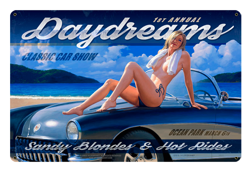 Daydreams - Tin Sign - Large, Greg Hildebrandt