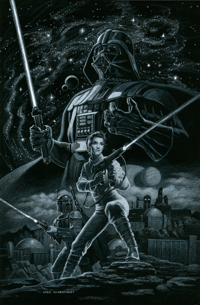 Star Wars - Marvel Cover #2 - Black Board, Greg Hildebrandt