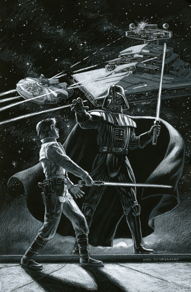 Star Wars - Marvel Cover #1 - Black Board, Greg Hildebrandt