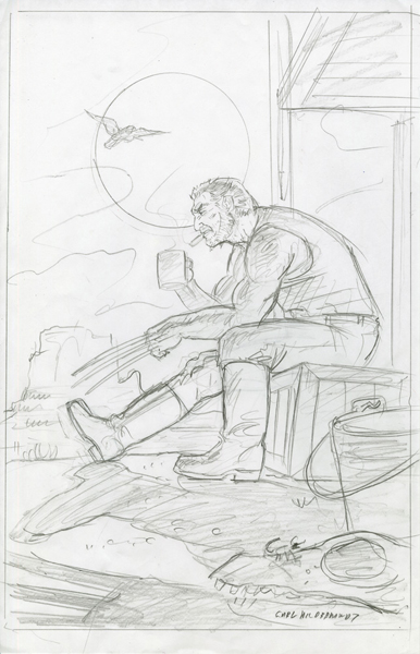 Marvel - Old Man Logan - Sketch #4, Greg Hildebrandt