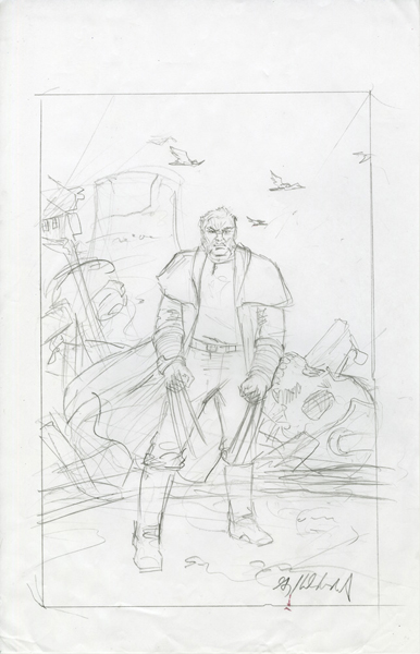Marvel - Old Man Logan - Sketch #5, Greg Hildebrandt