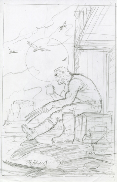 Marvel - Old Man Logan - Sketch #7, Greg Hildebrandt