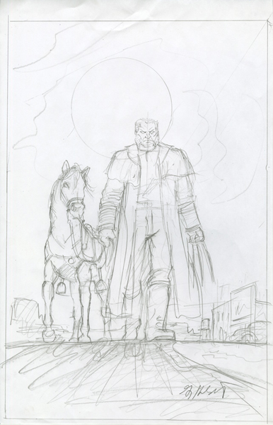Marvel - Old Man Logan - Sketch #9, Greg Hildebrandt