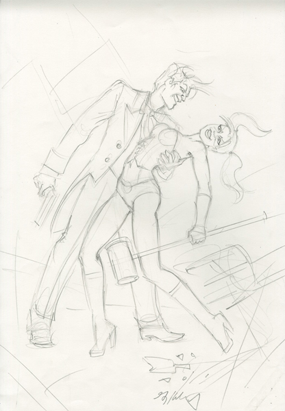 Mad Love - Concept Sketch, Greg Hildebrandt