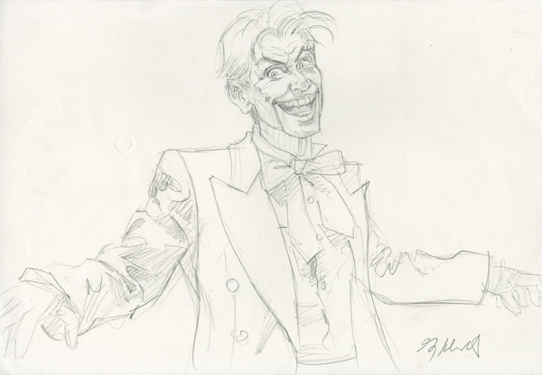 Mad Love - the Joker - Final Sketch, Greg Hildebrandt