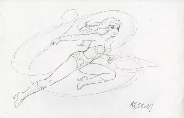 Wonder Woman 75th Anniversary - Sketch #2, Greg Hildebrandt